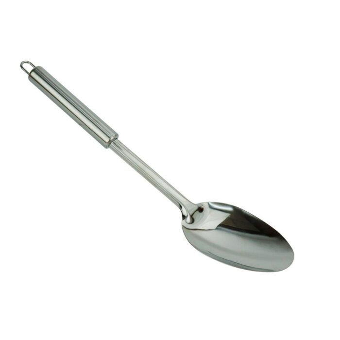 Utensílio de Cozinha em Aço Inox: Feito de aço inoxidável, resistente, fácil de higienizar, ideal para uso diário, com design elegante.